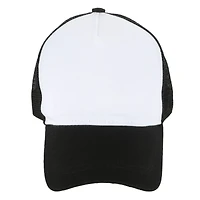 Black & White Sublimation Trucker Cap by Make Market®