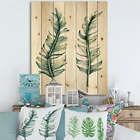 Designart - Duo of Tropical Leaves