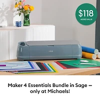Cricut Maker® 4 in Sage & Essentials Bundle