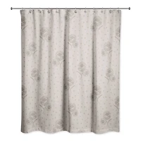 Floral Dots Shower Curtain