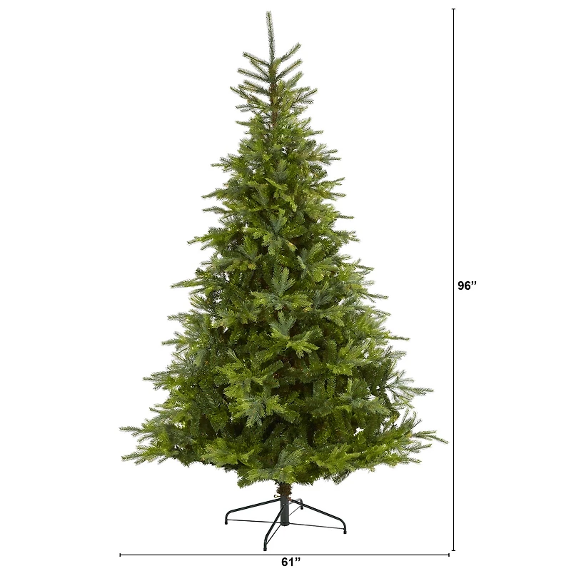 8ft. Unlit North Carolina Spruce Artificial Christmas Tree