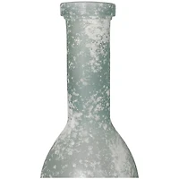29" Frosted Spanish Bottle Glass Vase