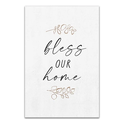 Bless This Home 20" x 30" Canvas Wall Art