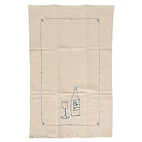 Hello Honey® Drink & Glass Bottles Linen & Cotton Blend Tea Towels, 4ct.