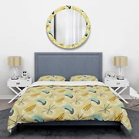 Designart 'Retro Abstract Design II' Mid-Century Duvet Cover Set