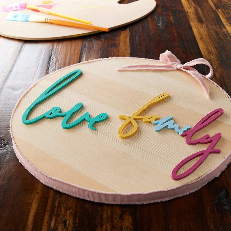 12" Unfinished Wooden Circle Plaque by Make Market®