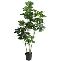 5ft. Potted Green Faux Foliage Artificial Money Tree
