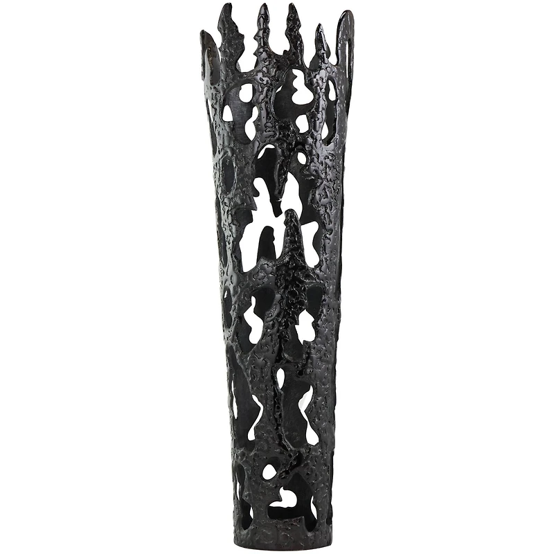 31" Contemporary Aluminum Melting Drip Vase