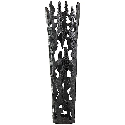 31" Contemporary Aluminum Melting Drip Vase