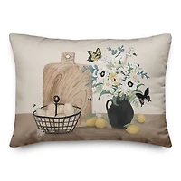 Still Life Lemons 20" x 14" Indoor/Outdoor Pillow