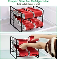 NEX™ 12oz. 20-Can Capacity Black Beverage Organizer and Dispenser