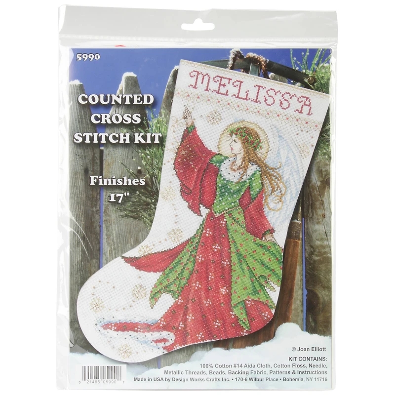 Design Works Angel of Joy Counted Cross Stitch Stocking Kit