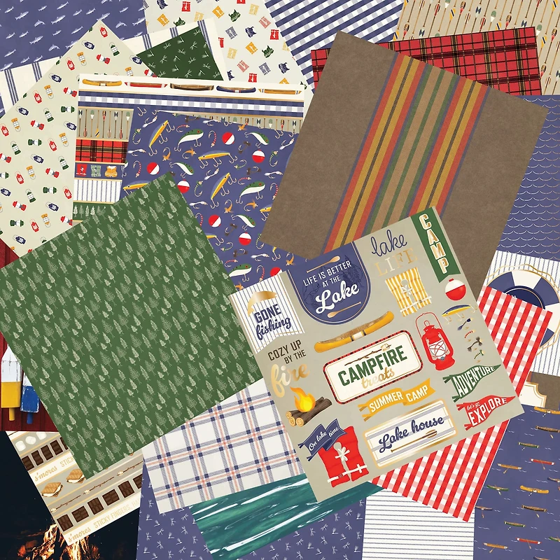 Craft Smith 12" x 12" Lake House Paper Pad, 48 Sheets