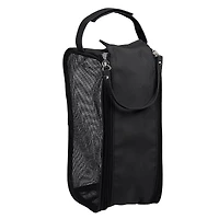 Simplify Black Hanging Mesh Toiletry Bag