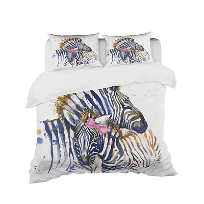 Designart 'Zebra Watercolor Leftwards