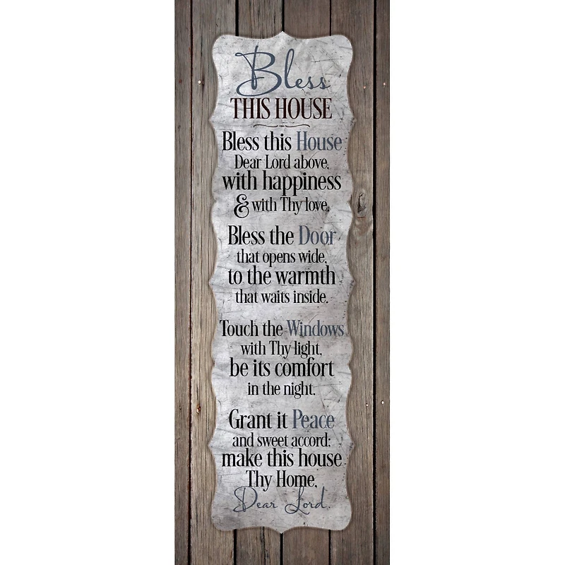 New Horizons Bless This House Wood Plaque