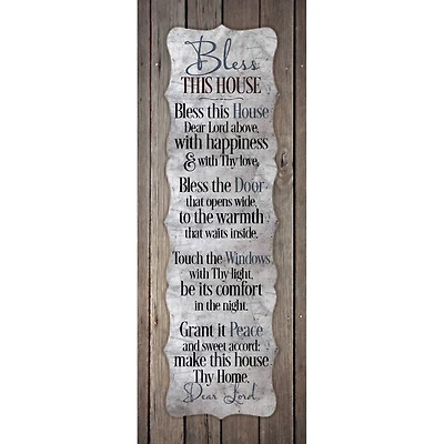 New Horizons Bless This House Wood Plaque
