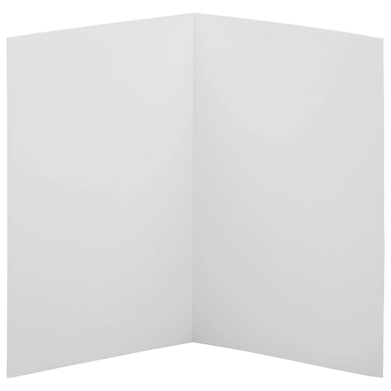 JAM Paper 4.625" x 6.25" White Blank Foldover Cards, 100ct.