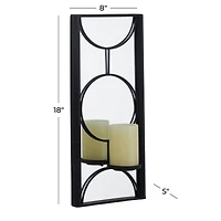 CosmoLiving by Cosmopolitan Black Metal Modern Wall Sconce