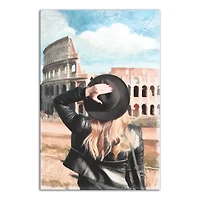 Women Coliseum Painterly Canvas Wall Art
