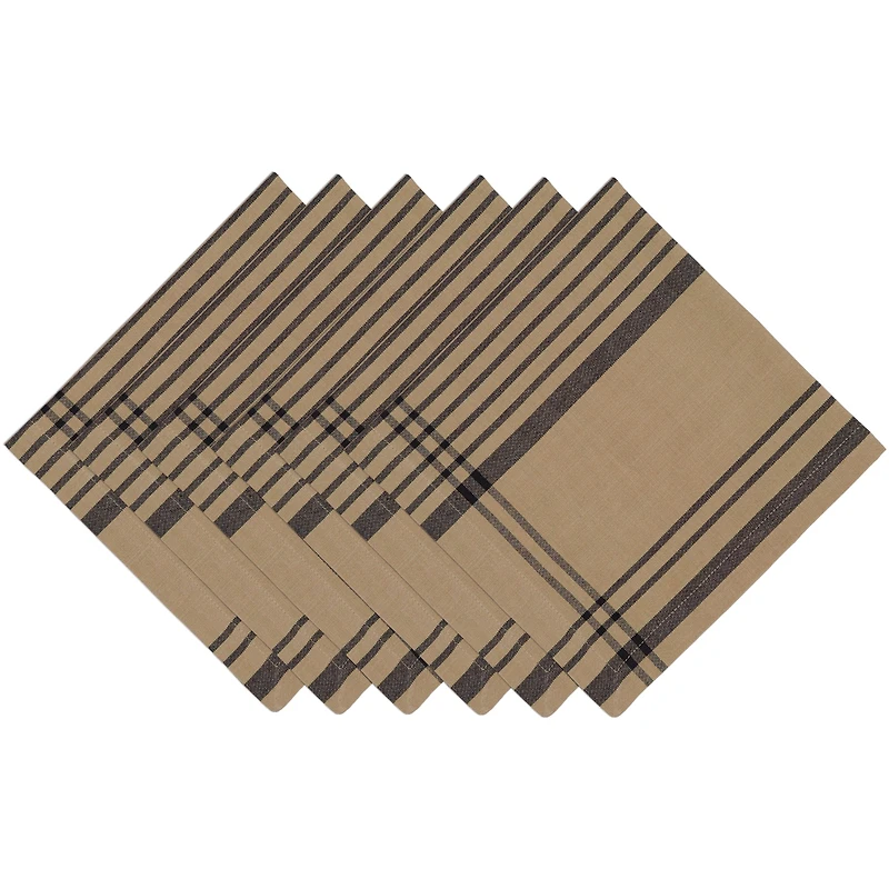 Butcher's Block Plaid Napkin Set, 20" x 20", 6ct.