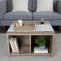 Household Essentials 14" Seagrass Tray with Scalloped Edge