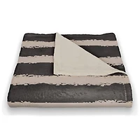 Stripes Coral Fleece Blanket