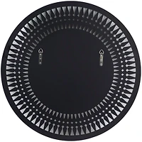 Silver Glass Starburst Wall Mirror with Crystal Embellishment 32" x 1" x 32"