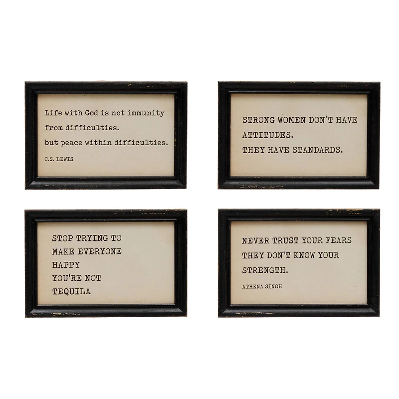 Hello Honey® Inspirational Sayings Wood Painting Set, 4ct.