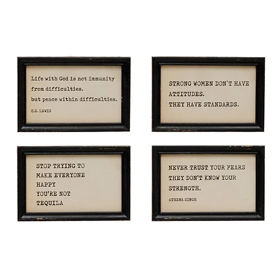 Hello Honey® Inspirational Sayings Wood Painting Set, 4ct.