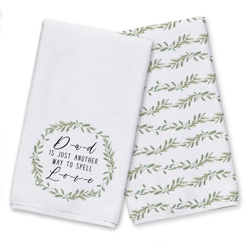 Dad is a Way to Spell Love Tea Towel Set