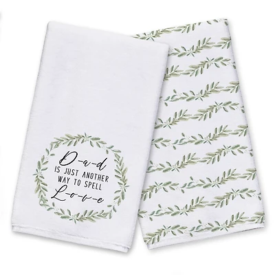 Dad is a Way to Spell Love Tea Towel Set