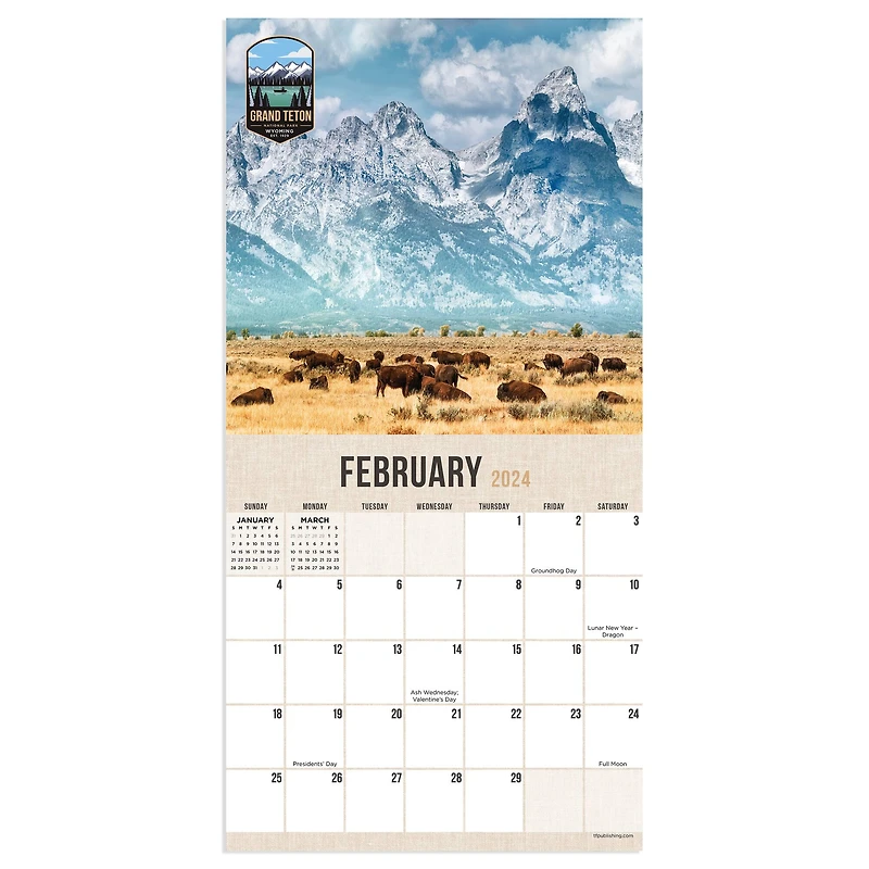 TF Publishing 2024 National Parks Mini Calendar