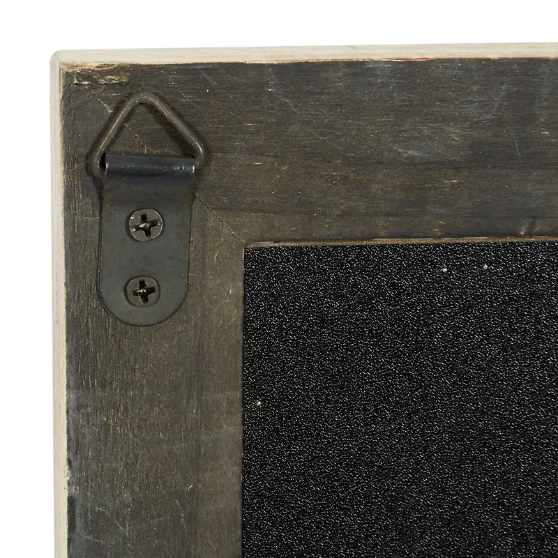 Brown Wood Farmhouse Wall Chalkboard, 32" x 16" x 2"