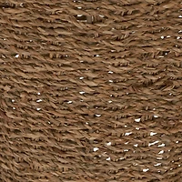 Household Essentials Seagrass Wicker Waste Basket