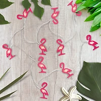 10ct. LED Pink Flamingo Fairy Lights Set
