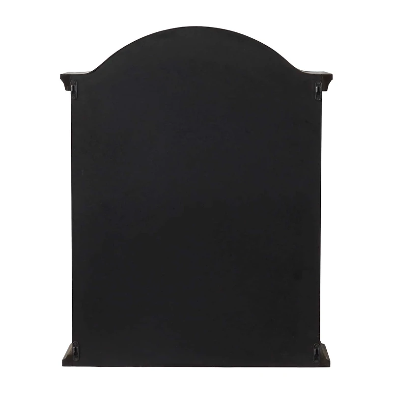 Black Traditional Wall Shelf, 22" x 8" x 28"