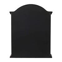 Black Traditional Wall Shelf, 22" x 8" x 28"