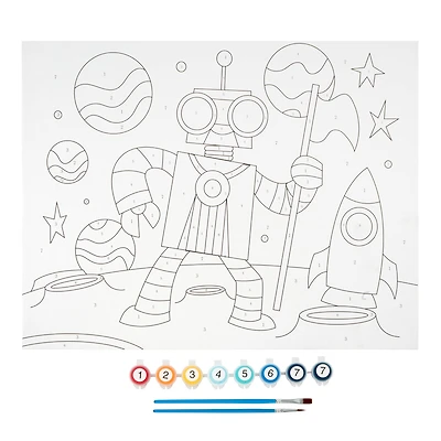 Space Robot Paint by Number Kit by Creatology™