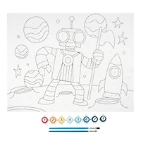 Space Robot Paint by Number Kit by Creatology™