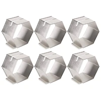 Antique Silver Place Holder Napkin Ring, 6ct.