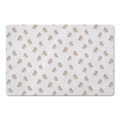 Delicate Floral Floor Mat