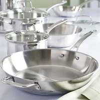 Martha Stewart 10 Piece Stainless Steel Cookware with Glass Lids Set
