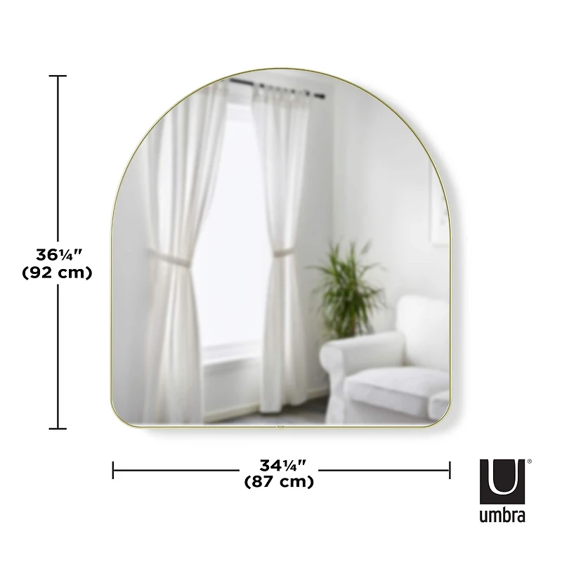 Umbra 36" Brass Hubba Arched Mirror