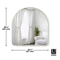 Umbra 36" Brass Hubba Arched Mirror