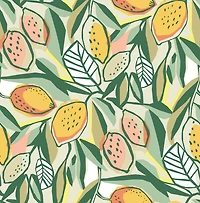 NuWallpaper Main Squeeze Peach Peel & Stick Wallpaper