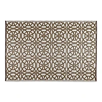 DII® Dark Brown Infinity Circle Outdoor Rug, 4ft. x 6ft.
