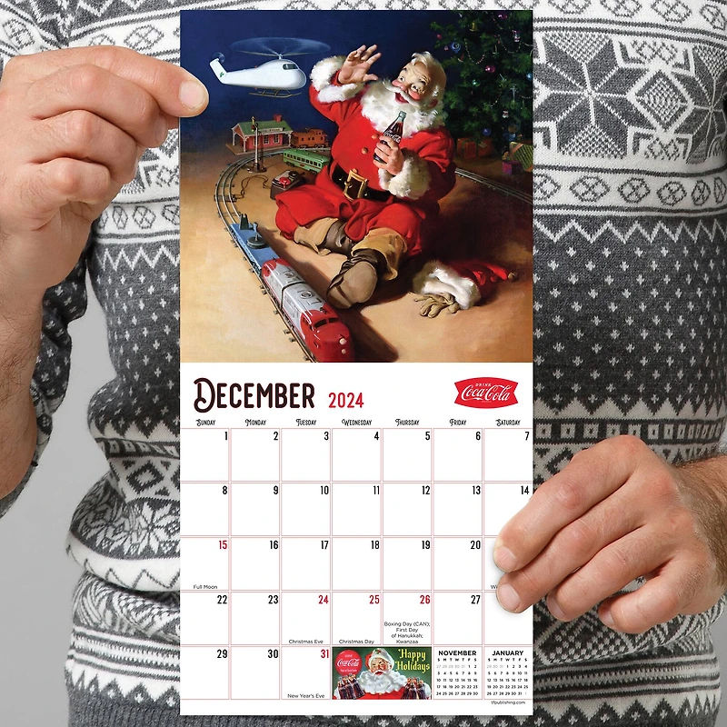 TF Publishing 2024 Coca-Cola Mini Calendar