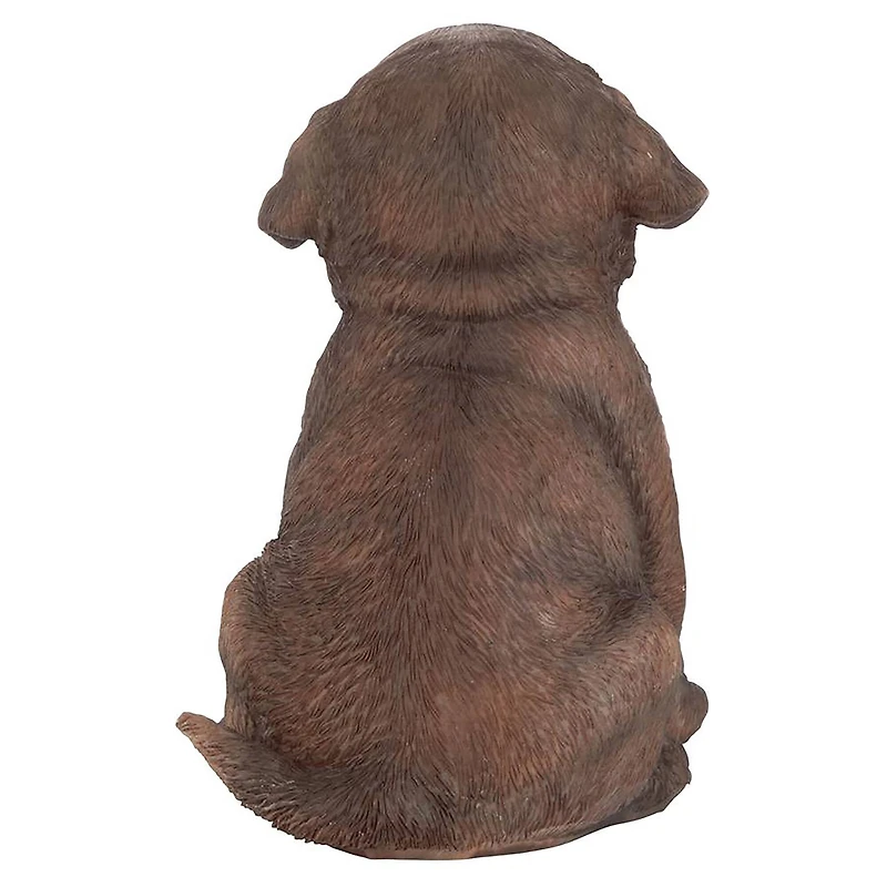 Design Toscano 6" Chocolate Lab Puppy Partner Collectible Dog Statue