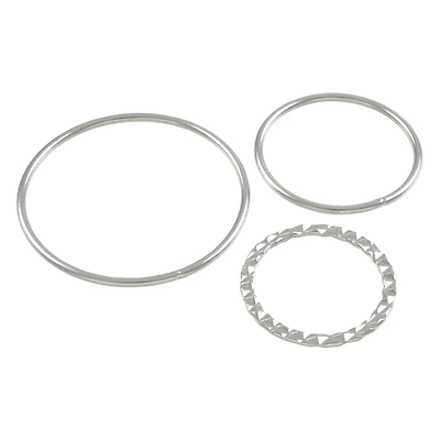 12 Packs: 30 ct. (360 total) Rhodium Chain Connectors by Bead Landing™